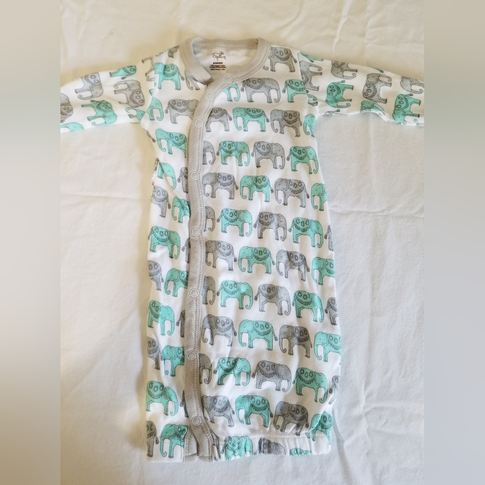 Touched by Nature Premie Organic cotton big elephant gown